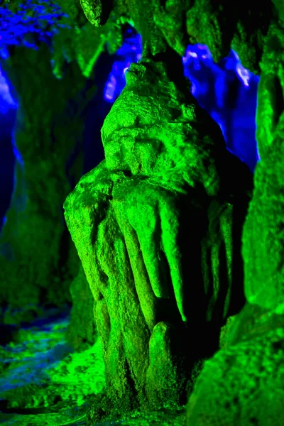 Dios Longevidad Cueva Del Loto Xining Yangshuo Provincia Guangxi China — Foto de Stock