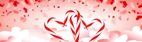 Valentinsdag Bakgrunn Menneskelige Følelser Kjærlighet Forhold Romantiske Høytider Illustrasjon – stockfoto
