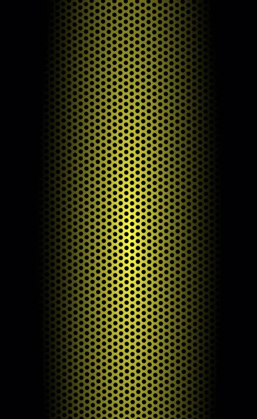 Abstrakter Gelb Schwarzer Perforierter Hintergrund Mit Akzenten Vektorillustration — Stockfoto