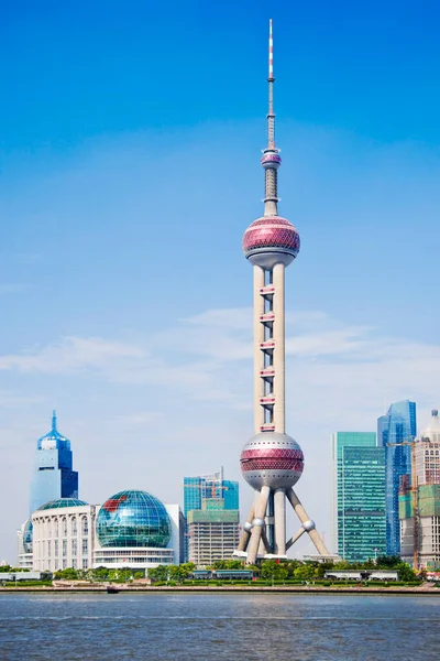 Shanghai Kina Juni 2019 Över Stadens Skyline Lujiazui Finansiella Centrum — Stockfoto