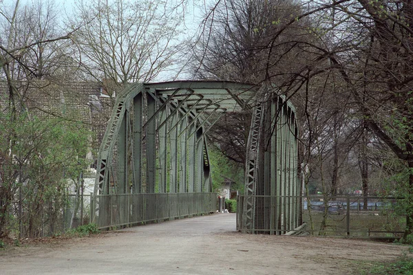 Starý Dřevěný Most Parku — Stock fotografie