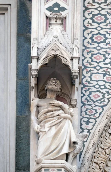 Abraham Portál Cattedrale Santa Maria Del Fiore Katedrála Marie Květiny — Stock fotografie