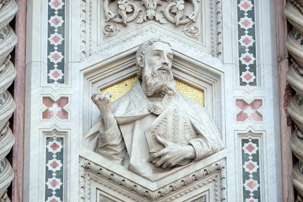 Florentine Saints Portal Cattedrale Santa Maria Del Fiore Florença Itália — Fotografia de Stock