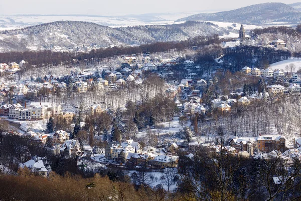 Zimní Krajina Zasněženými Stromy — Stock fotografie