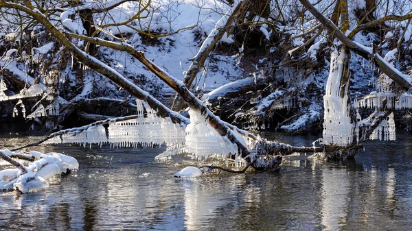 Schöne Aussicht Auf Den Fluss Park — Stockfoto