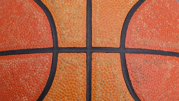 Surface Une Balle Basket Orange — Photo