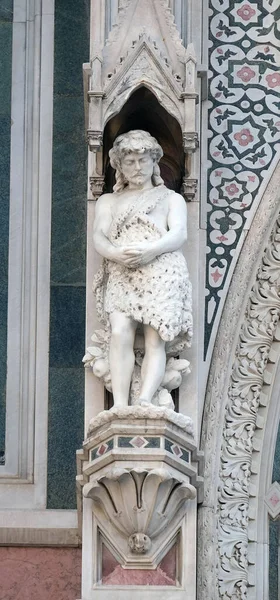 Adam Portal Der Kathedrale Santa Maria Del Fiore Florenz Italien — Stockfoto
