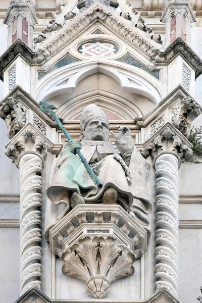 Paus Leo Grote Portaal Van Cattedrale Santa Maria Del Fiore — Stockfoto