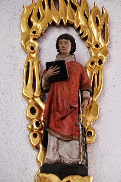 Saint Lawrence Rom Saint Lawrence Kyrka Kleinostheim Tyskland — Stockfoto