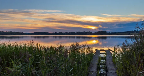 Sunset Nature Reserve Rezabinec Southern Bohemia Czech Republic — Stock Photo, Image