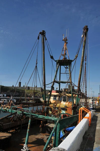 Altes Rostiges Fischerboot Strand — Stockfoto