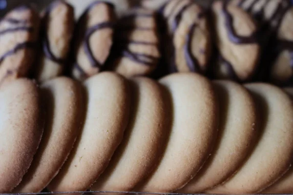 Köstliche Kekse Mit Einem Erstaunlichen Aussehen Und Einem Exquisiten Geschmack — Stockfoto