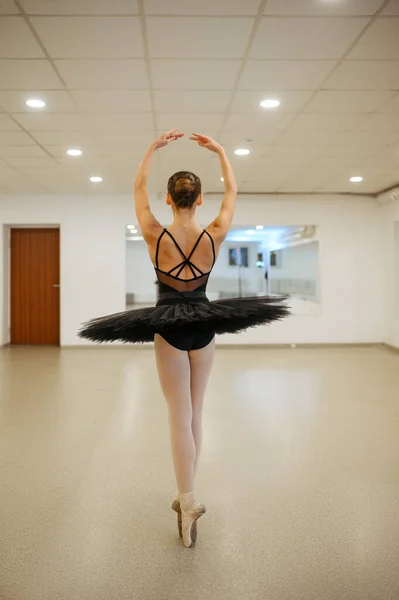 Elegante Ballerina Danza Esibendosi Classe Scuola Danza Classica Ballerine Lezione — Foto Stock