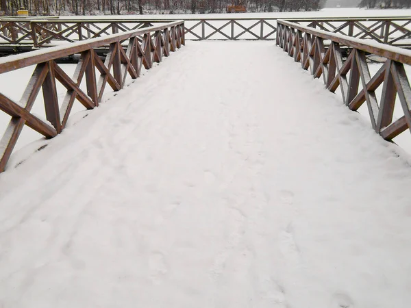 Dřevěný Most Parku — Stock fotografie