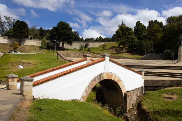 Den Berömda Historiska Bron Över Boyaca Colombia Det Colombianska Självständighetsslaget — Stockfoto