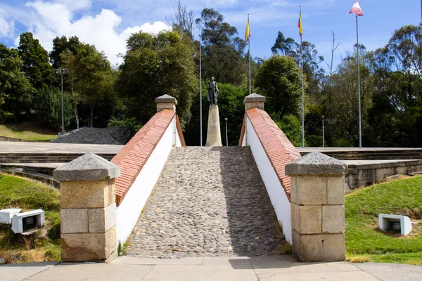 Famoso Puente Histórico Boyaca Colombia Batalla Por Independencia Colombiana Boyaca —  Fotos de Stock