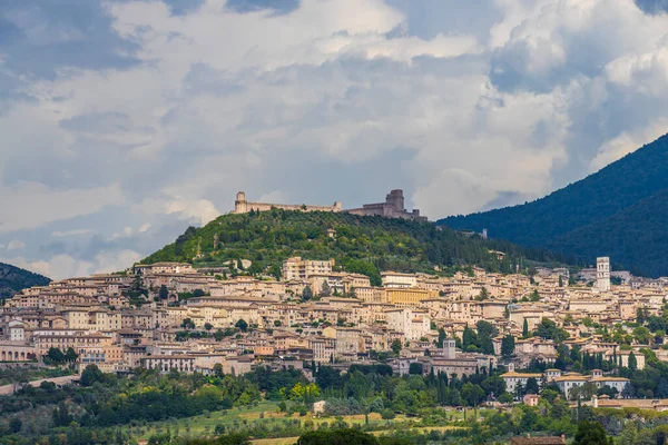 Vista Panorámica Del Casco Antiguo Asís Provincia Perugia Región Umbría —  Fotos de Stock