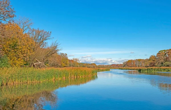 Ruhige Gewässer Und Himmel Herbst Auf Salt Creek Ned Brown — Stockfoto