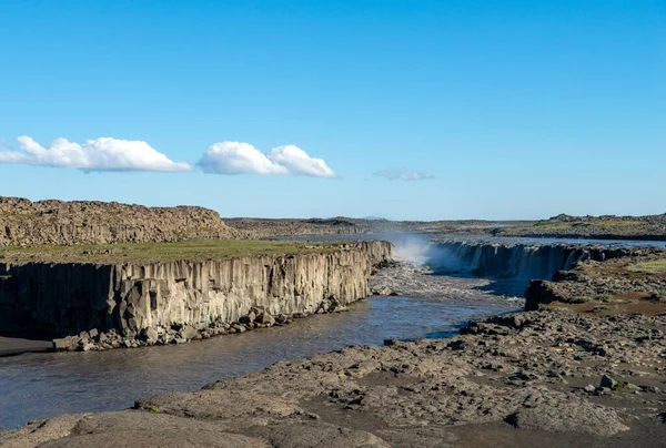Dettifoss Cascada Más Poderosa Islandia Encuentra Parque Nacional Jokulsargljufur Noreste — Foto de Stock