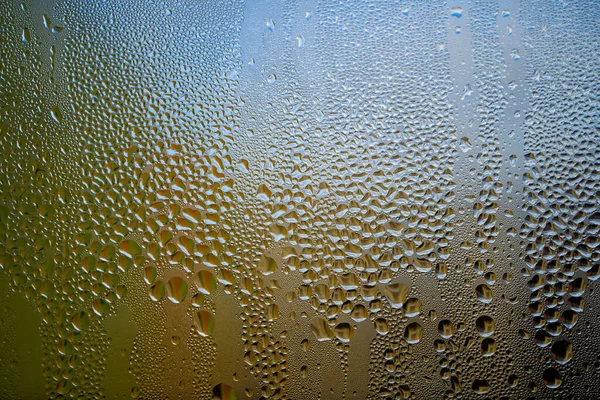 Condensação Com Gotas Umidade Frisada Parte Externa Vidro Frio Garrafa — Fotografia de Stock