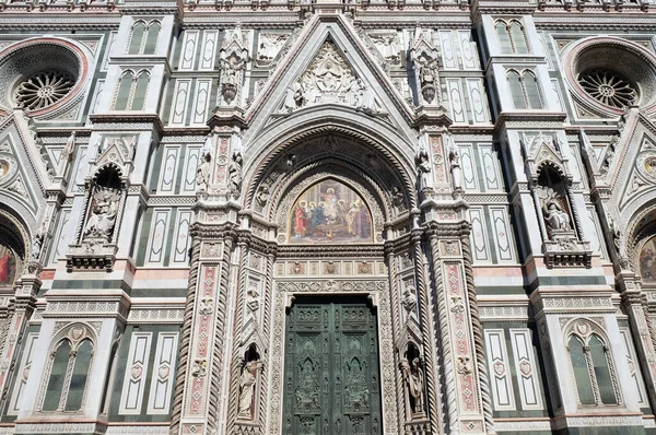 Huvudportalen För Cattedrale Santa Maria Del Fiore Katedralen Saint Mary — Stockfoto