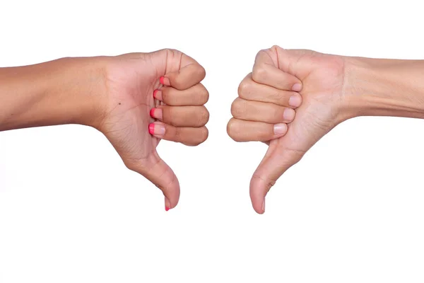 Hand Met Een Paar Handen Geïsoleerd Witte Achtergrond — Stockfoto