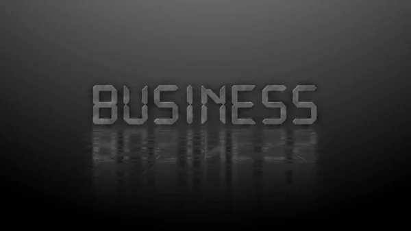 Reflection Effects Structured Surface Blurred Gray Lettering Business Illuminated Background — Stock Photo, Image