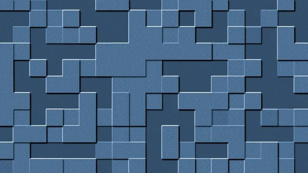 Рельефная Структура Квадратных Элементов Абстрактный Графический Фон Синем Цвете Иллюстрация — стоковое фото