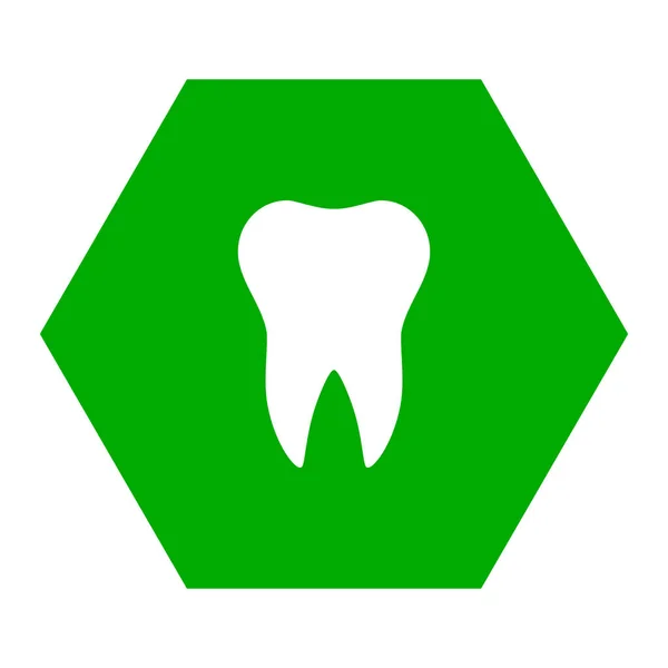Tooth Icon Vector Illustration — Stock Photo, Image