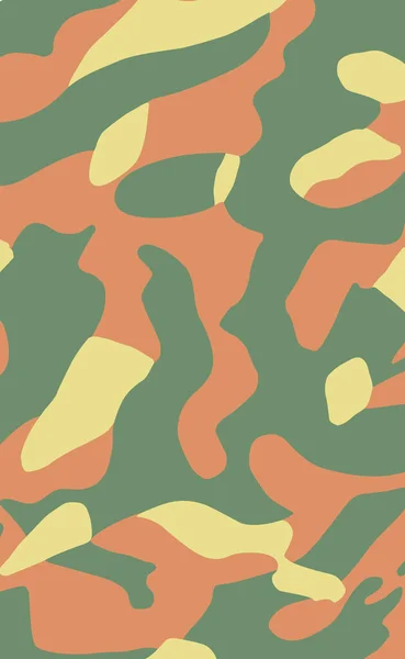 Military Camouflage Texture Khaki Print Background Vector Illustration — Stock Photo, Image