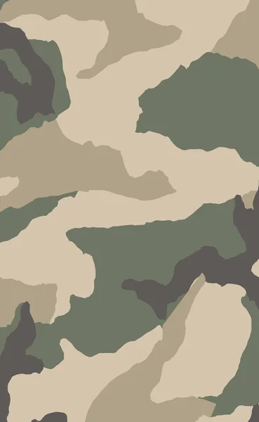 Textura Camuflaje Militar Fondo Impresión Caqui Ilustración Vectorial — Foto de Stock