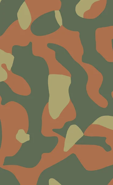 Vojenské Maskování Textury Khaki Tisk Pozadí Vektorové Ilustrace — Stock fotografie