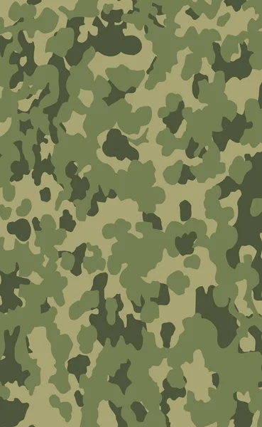 Wojskowy Kamuflaż Faktura Khaki Druk Tło Wektor Ilustracja — Zdjęcie stockowe