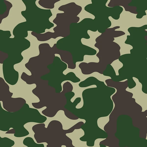 Militär Camouflage Textur Khaki Druck Hintergrund Vector Illustration — Stockfoto