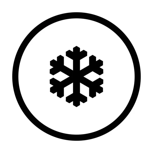 Snowflake Web Icon Simple Illustration — Stock Photo, Image