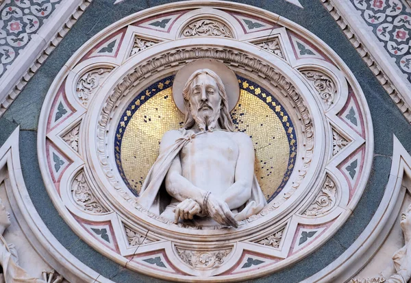 Christ Bound Portal Cattedrale Santa Maria Del Fiore Florencja Włochy — Zdjęcie stockowe