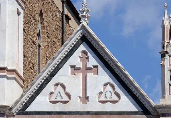 Cross Basilica Santa Croce Basilica Holy Cross Famous Franciscan Church — Stock Photo, Image