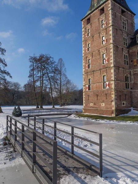 Vintertid Tysk Castle — Stockfoto