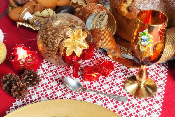 Decoração Natal Com Biscoitos Decorações — Fotografia de Stock