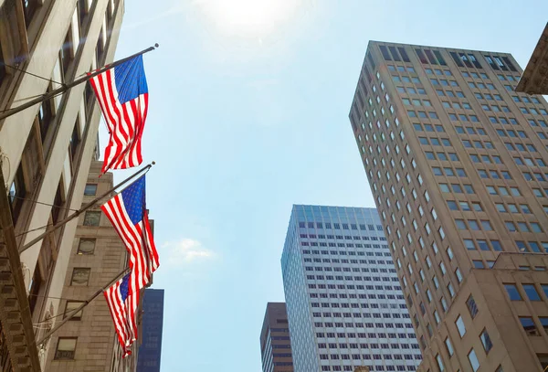 Nueva York Julio 2018 Bandera Americana Los Estados Unidos América — Foto de Stock