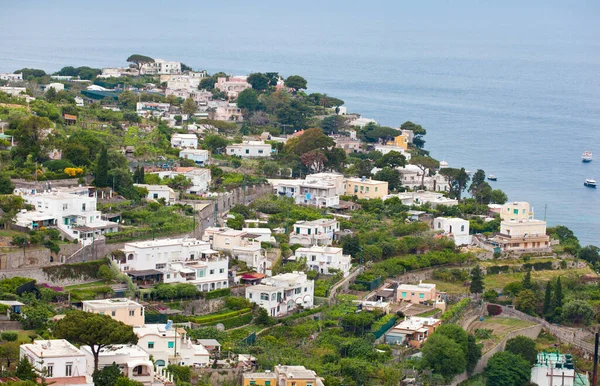 Capri Stadt Auf Der Insel Capri Kampanien Italien Capri Ist — Stockfoto