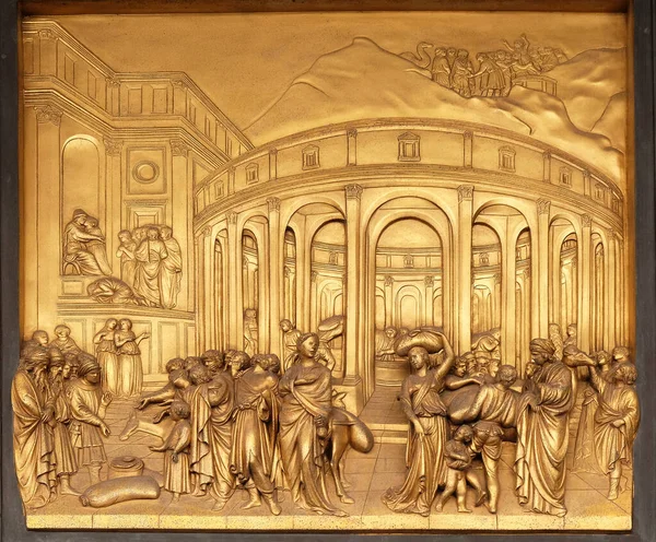 Szent János Megkeresztelése Paradicsom Kapui József Története Firenze Olaszország — Stock Fotó