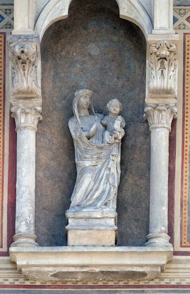 Jungfru Maria Med Jesusbarnet Loggia Del Bigallo Piazza San Giovanni — Stockfoto