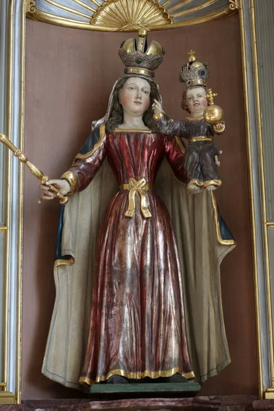 Dziewica Maryja Dzieciątkiem Jezus Kościół Klemensa Primisweiler Niemcy — Zdjęcie stockowe