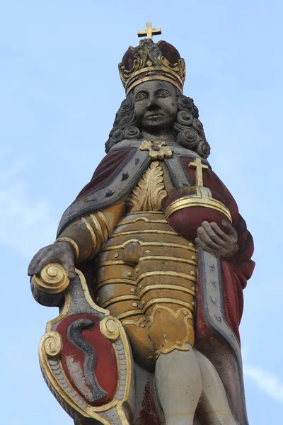 Estatua Que Representa José Fuente Del Mercado Aalen Alemania —  Fotos de Stock