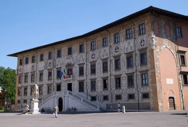 Bouw Van Universiteit Van Pisa Superiore Piazza Dei Cavalieri Palazzo — Stockfoto