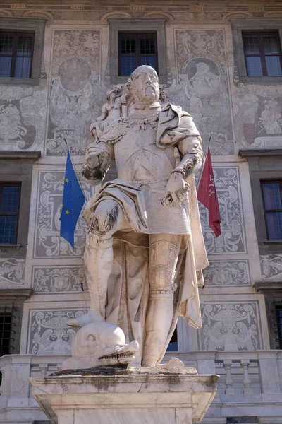 Cosimo Medici Szobra Toszkána Nagyhercege Piazza Dei Cavalieri Téren Palazzo — Stock Fotó