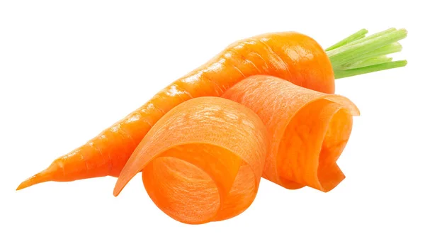 Морковь Овощи Изолированы Белом Фоне — стоковое фото
