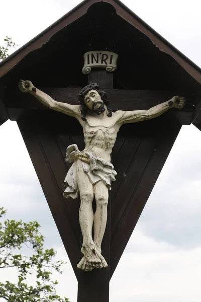 Çarmıha Gerilme Almanya Nın Hohenberg Kentindeki James Kilisesi — Stok fotoğraf