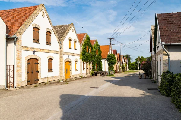 Kellergasse Hajos Kreis Kalocsa Südliche Tiefebene Ungarn — Stockfoto